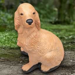 Fantasy Spaniel Statue Concrete Cocker Sculpture Spaniel Lover Gift Handmade Art Front Door Decoration - thumbnail 3