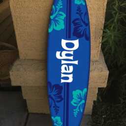 Custom Surfboard Wall Decor Hawaiian Beach Theme - 48 - thumbnail 2