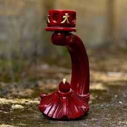 Fantasy Large Red Pagoda Statue Concrete Lantern Sculpture Outdoor Japanese Decoration Pagoda Lover Gift Zen Garden Ornament Gift - thumbnail 3