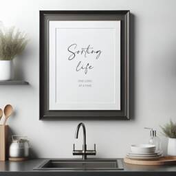 Sorting Life One Load At A Time Print - Utility Room Wall Art Home D??cor Typography Poster Unframed - thumbnail 3