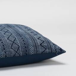 Hmong Indigo Batik Pillow Cover - 20x20 - thumbnail 4