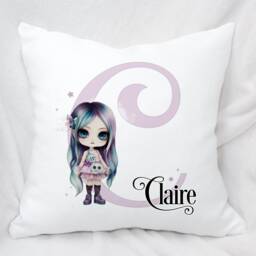 Personalised Zombie Girl Alphabet Cushion, Ideal Gift For Kids Bedroom Or Nursery - thumbnail 3