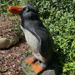 Adelie Penguin Statue Stone Garden Ornament - thumbnail 3