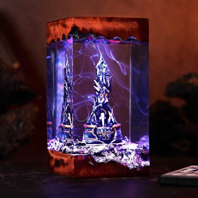 Monolith Clair Obscur Expedition 33 Diorama Lamp, Game Epoxy Night Light, Maelle, Esquie, Lune, Verso Figure, Gamer Gift, Christmas Gift - image 1