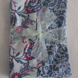 Handmade Blue Cotton Bed Pillow Cases - 2 - thumbnail 4