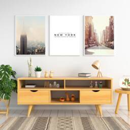 New York City Skyline Print Set Minimalist Home Decor - thumbnail 3