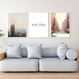 New York City Skyline Print Set Minimalist Home Decor - thumbnail 2