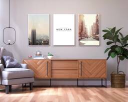 New York City Skyline Print Set Minimalist Home Decor - thumbnail 1
