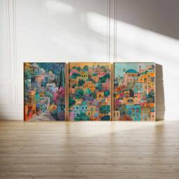 Set Of 3 Tehran Posters, Iranian Travel Prints, Art, Islamic Wall Decor, Muslim Gift, Gift - thumbnail 2