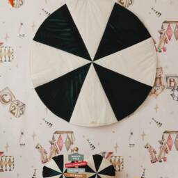 "Patchwork Round Mat ""Green Candy" - thumbnail 2