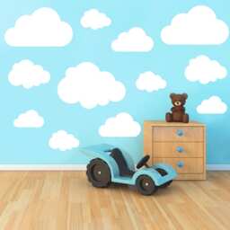 Set Of 21 Clouds Vinyl Wall Art Sticker Decal Kids Room Nursery Decoration - thumbnail 1
