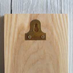 Lavender Plaster Cast Wall Plaque On Wood - thumbnail 4