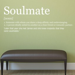 Personalised Wall Sticker Soulmate Definition Vinyl Decal Transfer Name Surname Livingroom - thumbnail 1