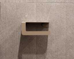 Modern Beige Toilet Paper Holder, Minimalist Steel Bathroom Decor Diara