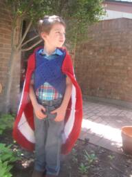Superhero Pattern Cape Blanket, It Has Straps Instant Download Inspired By Captain America - thumbnail 1