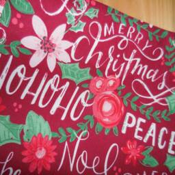 The Floral & Checkered Christmas Stocking - thumbnail 3