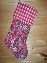 The Floral & Checkered Christmas Stocking