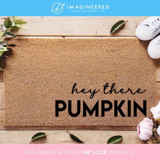 Fall Hey There Pumpkin Doormat - Porch Decor Home Hello Door Mat Decorations - image 1