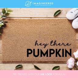 Fall Hey There Pumpkin Doormat - Porch Decor Home Hello Door Mat Decorations - thumbnail 1