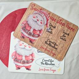 Snacks For Santa - Christmas Eve Board Plate Stop Here Board Personalised Father - thumbnail 3