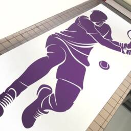 Tennis Wall Art Sticker, Tennis Sticker Decal, Decor, Male Player Gift, Decal - thumbnail 2