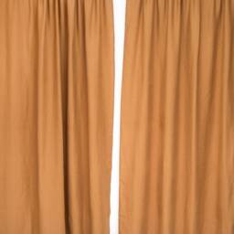 Linen Curtain Panel. Natural Linen Curtain Panel in Green, Blue, Red, Terracotta & More. Rod Pocket - thumbnail 2