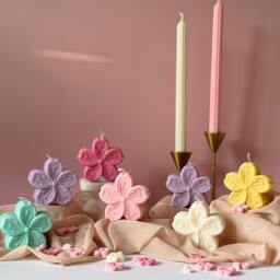 Sakura Cherry Blossom Candle Scented Soy Wax Vegan Candle - thumbnail 2