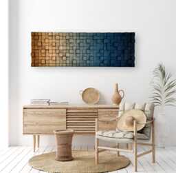 Ombre Wood Wall Art - Reclaimed Pine Sculpture