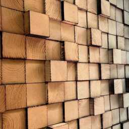 Ombre Wood Wall Art - Reclaimed Pine Sculpture - thumbnail 2