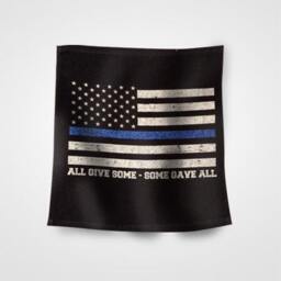 Thin Blue Line Flag Golf, Gym Or Hand Towel Black All Cotton Support Police Law Enforcement - thumbnail 1