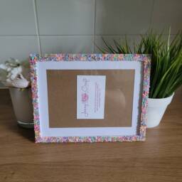 Colourful Dragonfly Clay Slices Photo Frame 5 X 7 Inches With Border, 6 8 Without Border - thumbnail 2