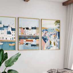 Set Of 3 Galway Posters, Ireland Travel Prints, City Wall Art, Irish Landscape Poster Set, Modern Home Decor Gift - thumbnail 3