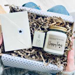 Sympathy Gift Set Soy Candle, Keepsake & Card - Think Of All The Happy Times Remembrance Condolence Bereavement - thumbnail 4