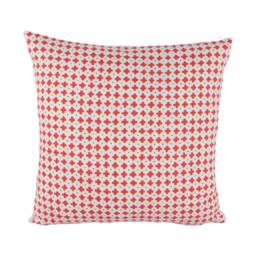 Vera Neumann For Schumacher - Polka Red Bold Cross & Petite Dot Designer Cushion Cover Handmade Throw Pillow Luxury Home Decor - thumbnail 2