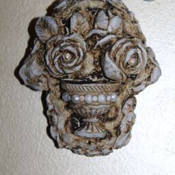 Handmade Clay Hamsa Wall Hanging Evil Eye Home Decor - thumbnail 3