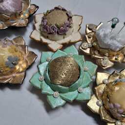 Pin Cushion, Handmade Stone Pin Cushion - thumbnail 2