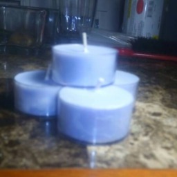 Lavender Scented Soy Wax Tea Light Candles - Handmade, 12 Pack - thumbnail 2