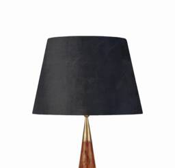 45cm Black Floor Lamp Shade in Velvet - Choice Of Lining