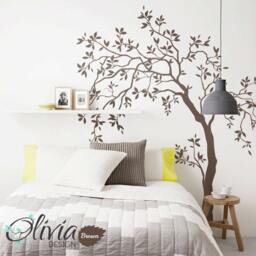 Large Wnd Blowing Tree Vinyl Wall Decal, Decoration Tree Sticker -Nt022 - thumbnail 2