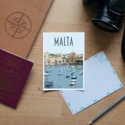 Malta Travel Poster - Retro Style Valletta Art Print - thumbnail 3