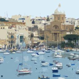 Malta Travel Poster - Retro Style Valletta Art Print - thumbnail 2