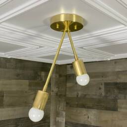 Eros 2 Light Ceiling Mounted Semi Flush - thumbnail 2