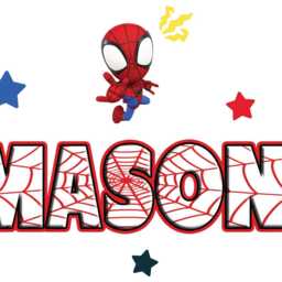 Kids Popular Characters Personalized Name Removable Wall Stickers Decal Home Decor Art Vinyl Mural Sp36 - thumbnail 4