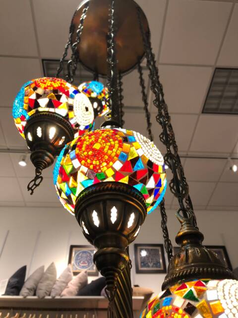 Turkish Mosaic Glass Lamp Mothers Day Gift - image 1