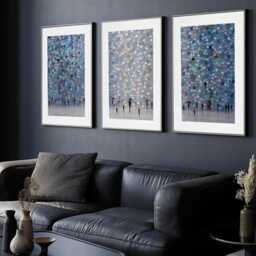 Dancing Rain Framed Art Print Trio - thumbnail 2