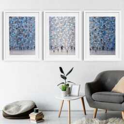 Dancing Rain Framed Art Print Trio - thumbnail 3