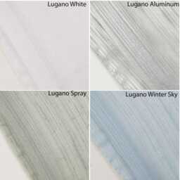 Relaxed Faux Linen Roman Shade Lugano White, Light Filtering, Custom Made - thumbnail 3