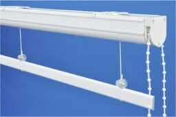 Relaxed Faux Linen Roman Shade Lugano White, Light Filtering, Custom Made - thumbnail 4