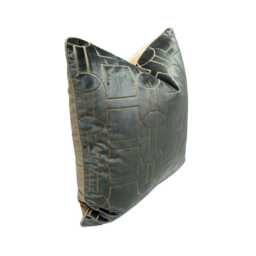 Luxurious Velvet in Green - Decorative High End Pillow Covers, Designer Fabrics, Accent Throw & Cushion Cover - thumbnail 3
