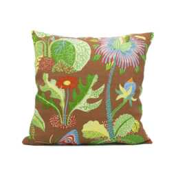 Schumacher - Exotic Butterfly Brown Signature Josef Frank Whimsical Designer Cushion Cover Luxury Throw Pillow Handmade - thumbnail 3